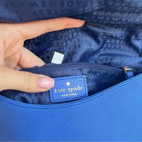 KATE SPADE Periwinkle Chester Street Miri Flap Satchel Tote Crossbody Leila - Picture 12 of 12